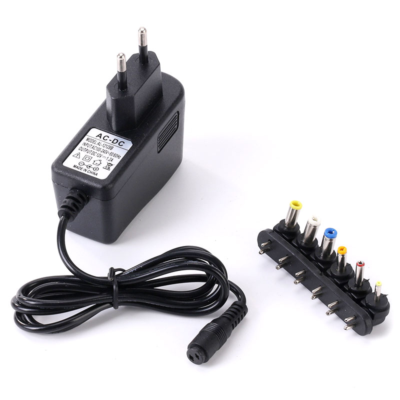 Multifunction power adapter 12V 1.2A European gauge